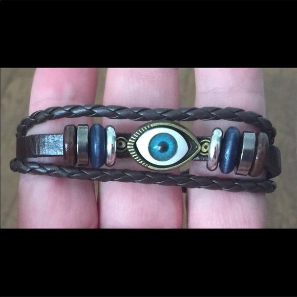 Unbranded Other - Third Eye Leather Friendship Bracelet Braided