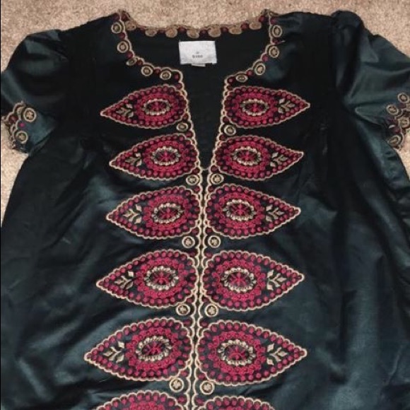 Anthropologie Tops - Green silk top