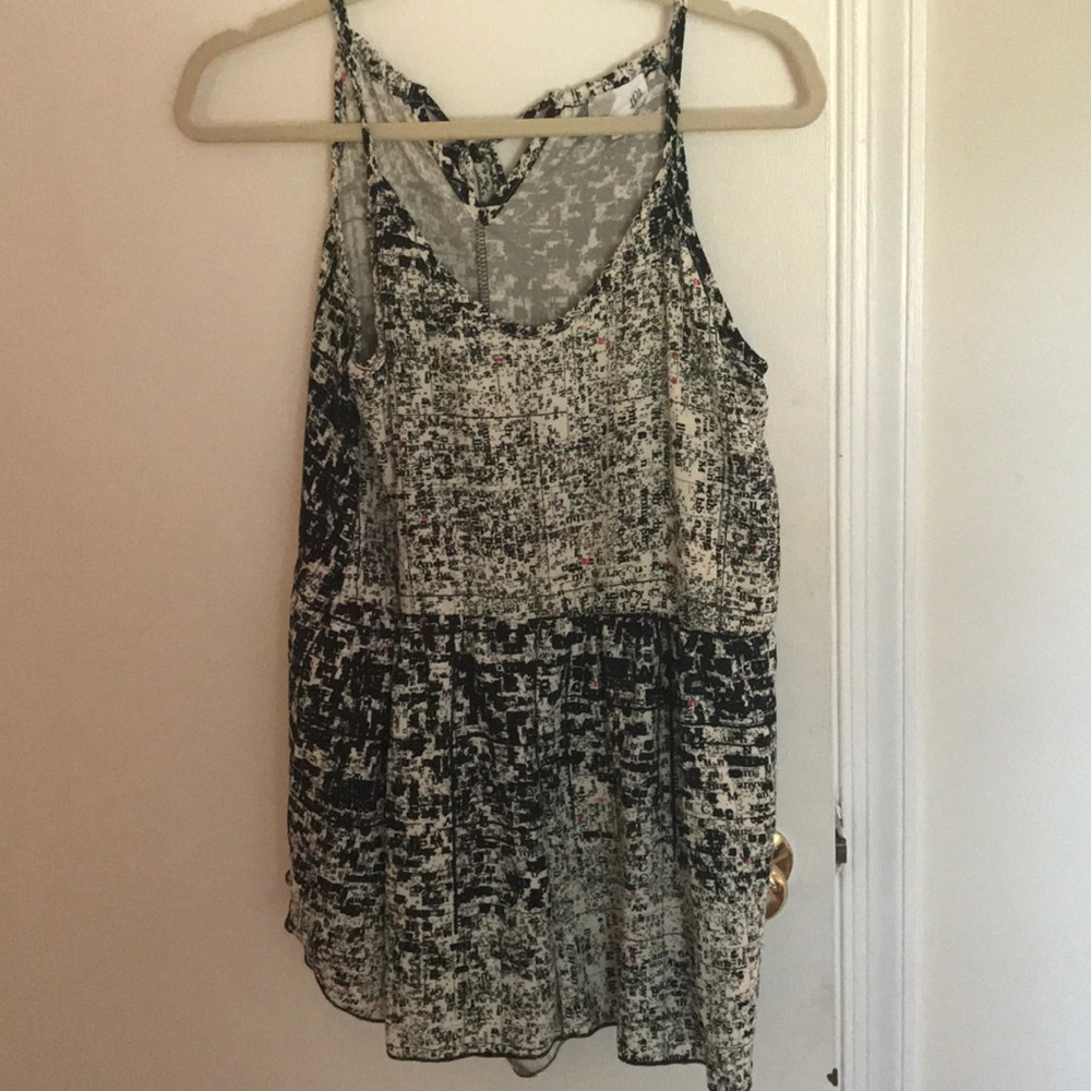 Black and white romper