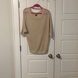 Express Sweater Cream with Gold Shimmer S