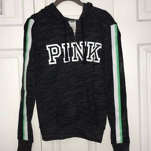 Heather grey full zip VS Pink sweatshirt
