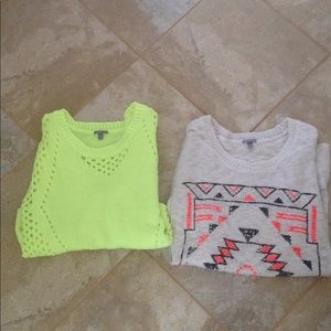 2 Charlotte Russe Sweaters