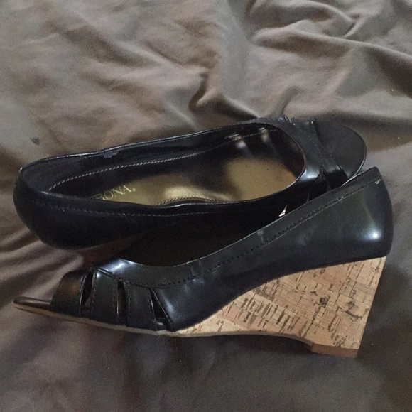 Merona Shoes - Black wedges Merona Shoes - Black wedges