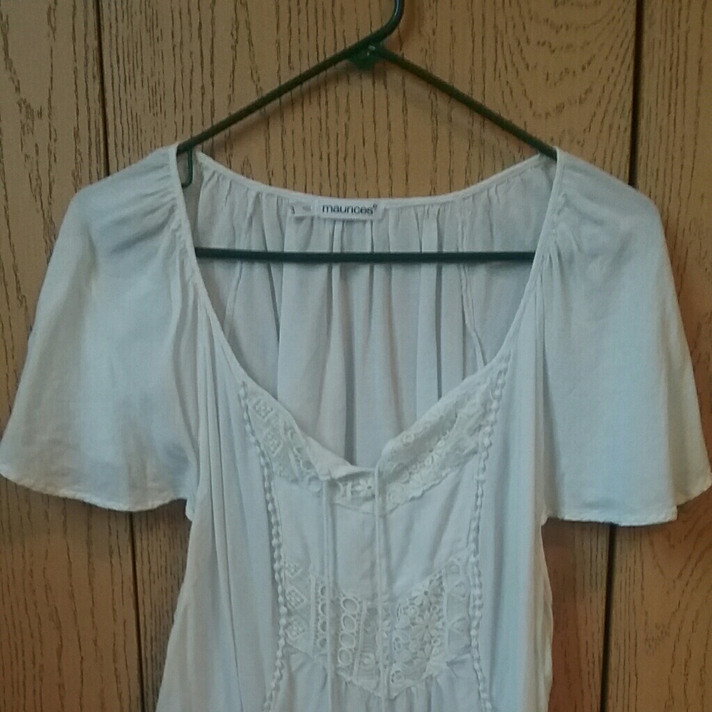 White tunic shirt