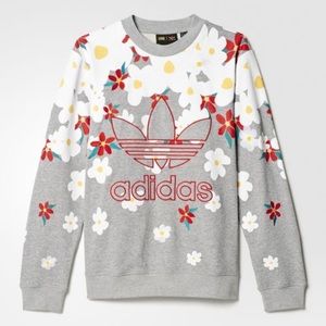 adidas flower pullover
