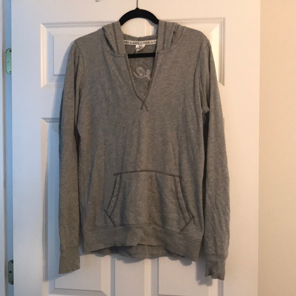 PINK v neck pullover size Medium