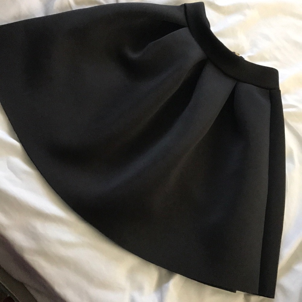 Pleated skater skirt