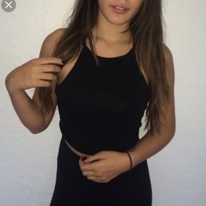 Brandy Melville black halter top