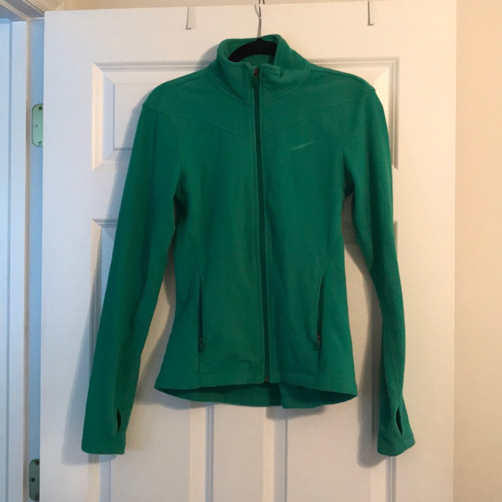Nike zip up green size small