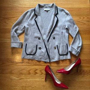 Loft Sweater Blazer | Tan and Black