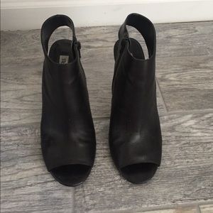 Black Open Toe Steve Madden Heels