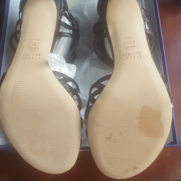 Stuart Weitzman Cajun Strappy Woven Sandal (NWT) - Picture 7 of 8