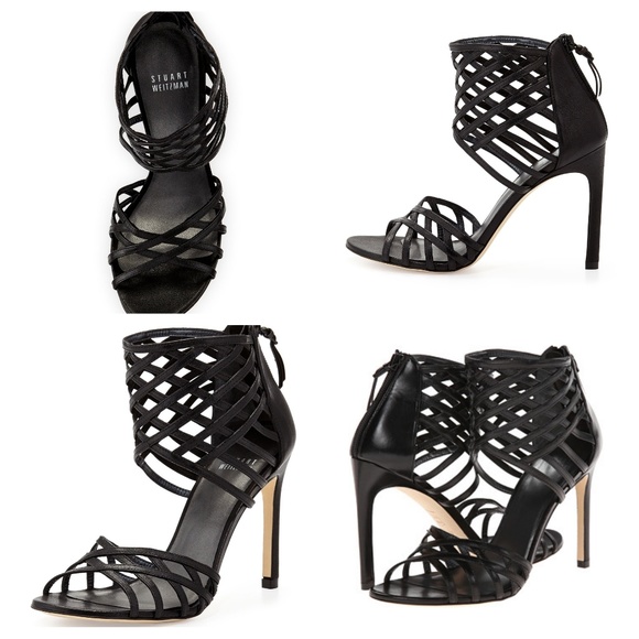 Stuart Weitzman Cajun Strappy Woven Sandal (NWT) - Picture 1 of 8