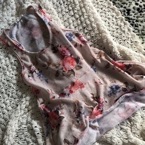 Cute floral knit top
