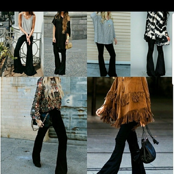 🌝 Ultra comfy  Brushed Jersey Flares - Picture 2 of 3