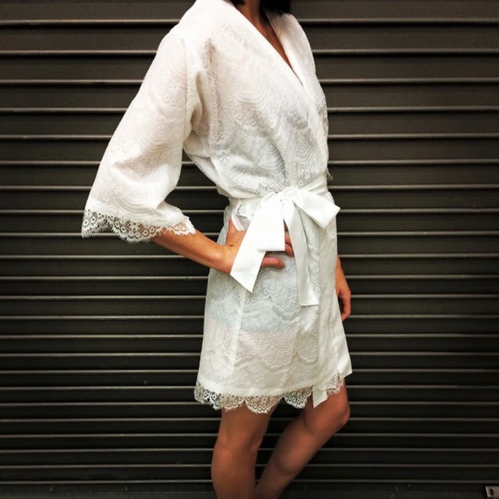 Bridal Lace Robe