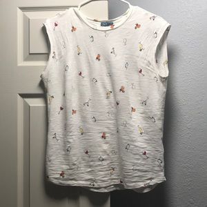 Fleur Bleue sleeveless top