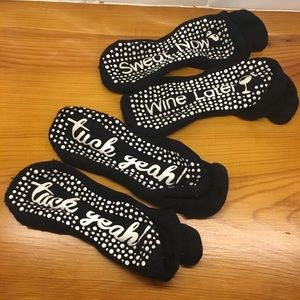 Two pair bundle: Black barre socks