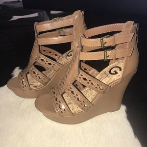NEW - never worn wedge heels!
