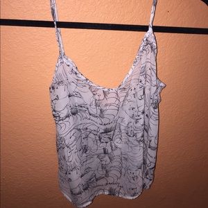 American Apparel Chiffon Top