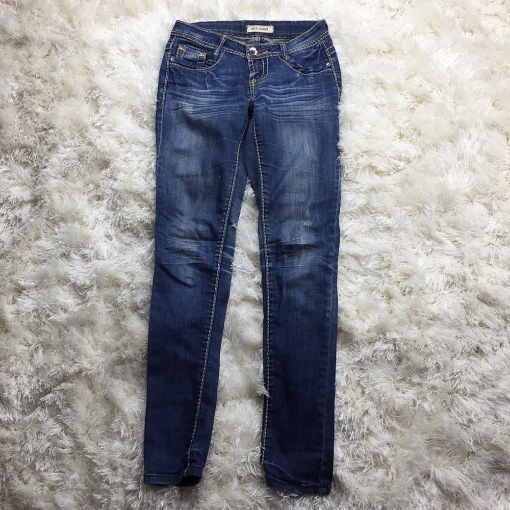Wax Jeans Skinny Dark Wash Size 0 ✨