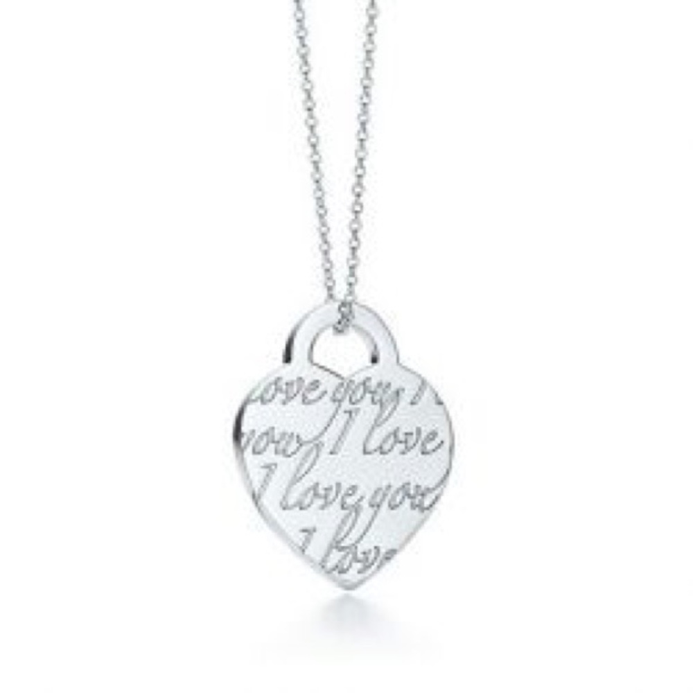 'I Love You' Tiffany & Co necklace