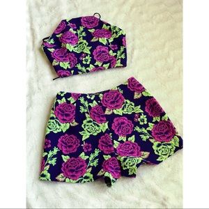 NBD X REVOLVE crop top shorts set
