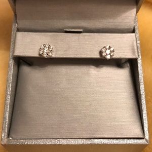 1/2 carat diamond earrings from Zales.