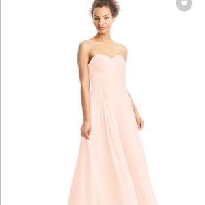 Azazie pearl pink bridesmaid dress. Size 6.