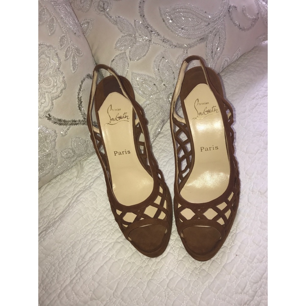 New Christian Louboutin sling backs