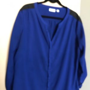 Royal blue blouse. New York & Company.