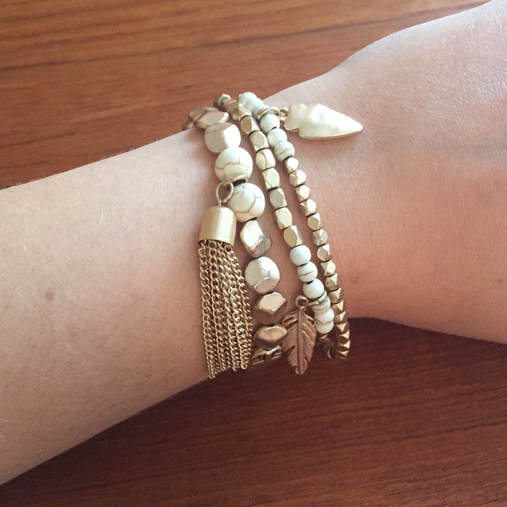 Evereve Gold Bracelet Stack