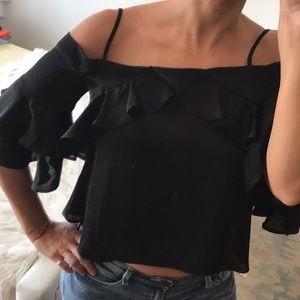 😍Asos ruffled crop top