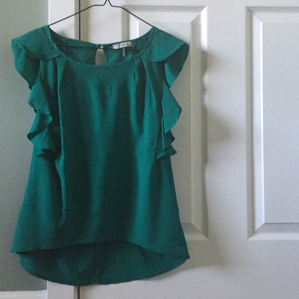 Flattering Teal Blouse