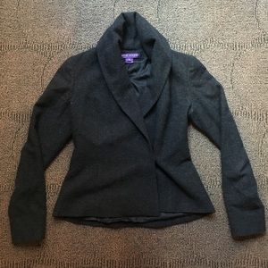 RL COLLECTION - Cashmere One Button Blazer Grey, 6