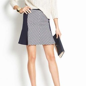 NWT Ann Taylor Striped Club Skirt