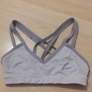 White and Gray LuLuLemon Bra