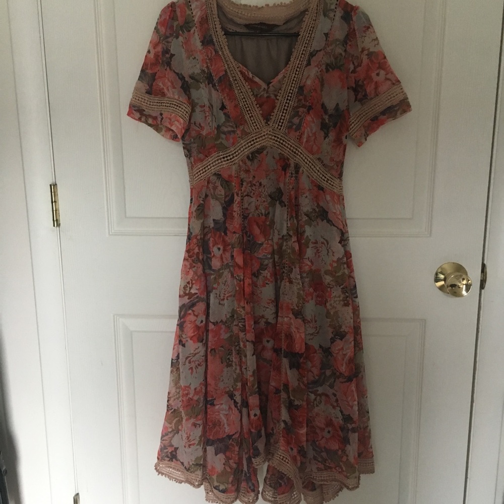 Anthropologie Floral Dress
