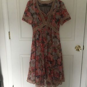 Anthropologie Floral Dress