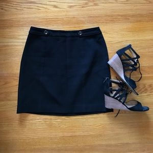 Loft Black Mini Skirt | Business Casual