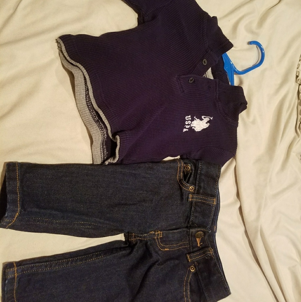 Carter's jeans and US Polo shirt