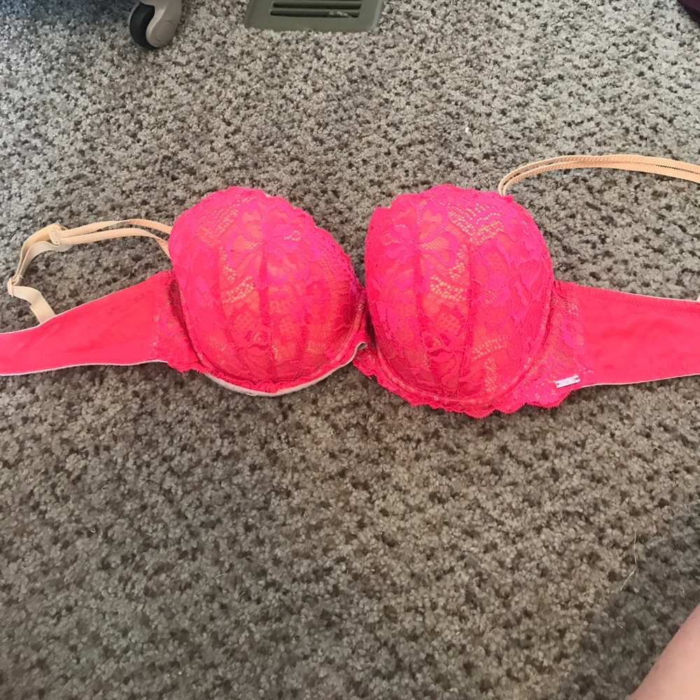 Pink bra