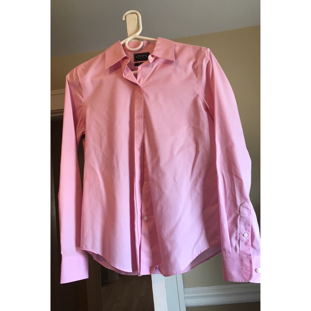 Pink button down