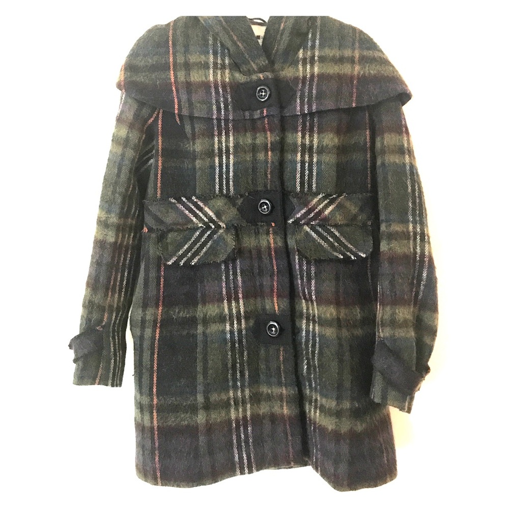 SALE: Anthropologie Elevenses Plaid Coat
