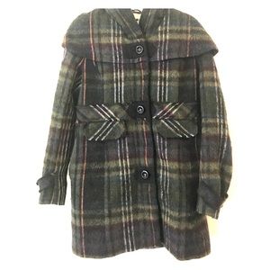 SALE: Anthropologie Elevenses Plaid Coat
