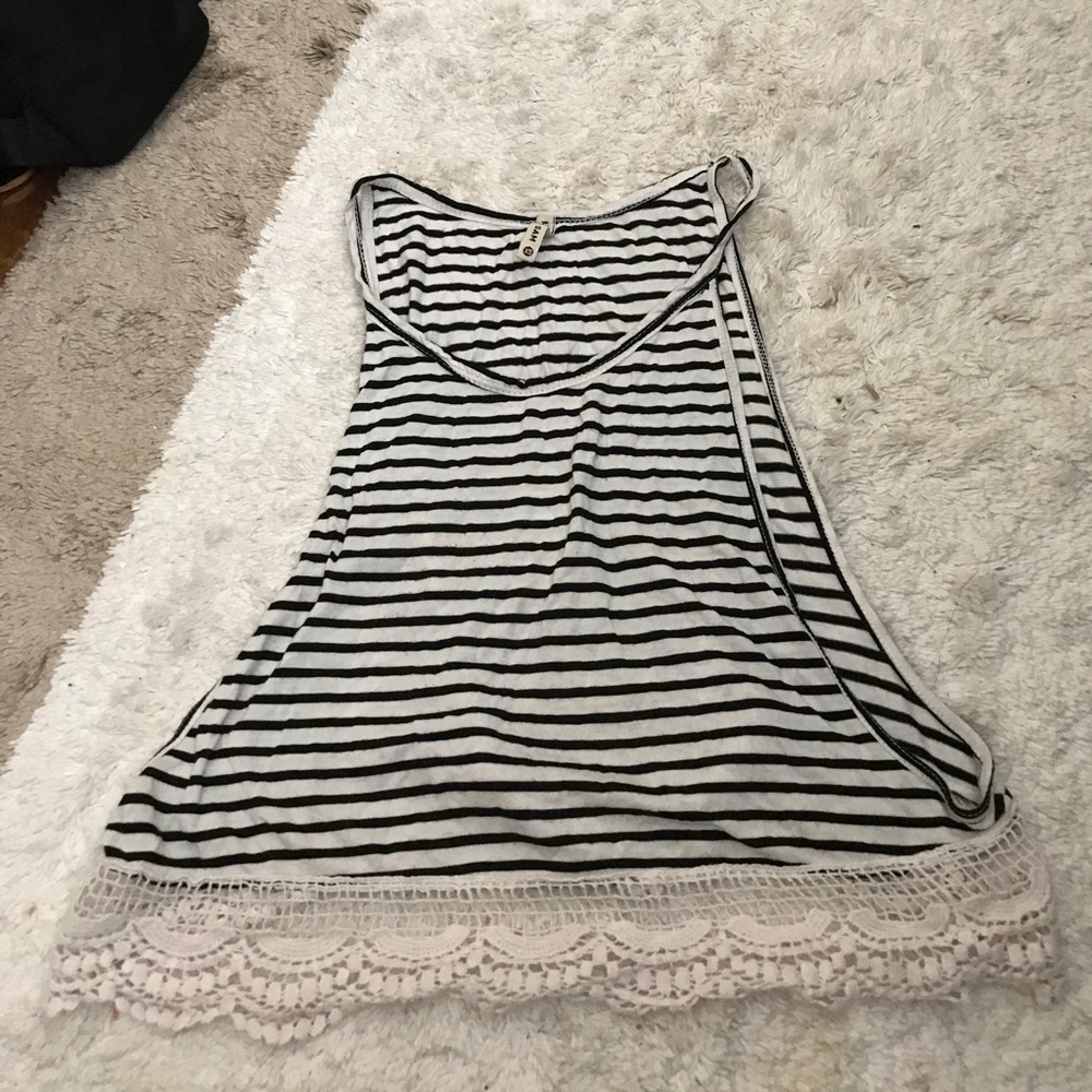 Lf stripe crop top