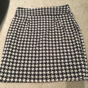 Herringbone Mini Skirt with Full Zip