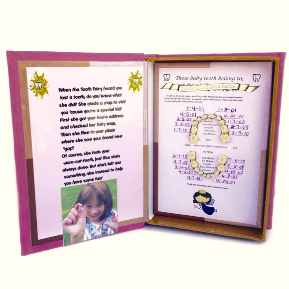 The Baby Teeth Keepsake Book for Girls - Picture 1 of 4