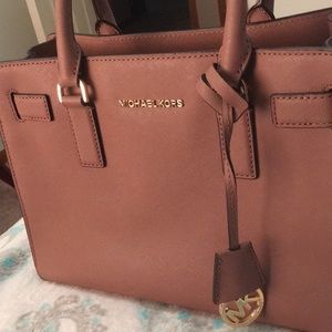 MK Satchel in Dusty Rose