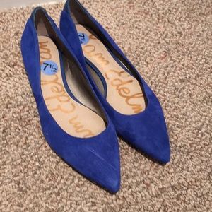 Brand New Sam Elderman, Colbalt Blue Flats